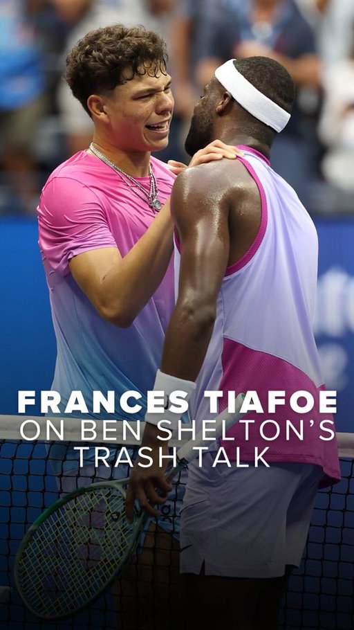 Ben Shelton, the trash talker...
 
Back in December at the Charlotte Invitational, Frances Tiafoe told us Ben Shelton is his toughest opponent when it comes to mind games.
 
Now they meet on the biggest stage with a spot in the U.S. Open Final on the line.
 
Only one punches his ticket Friday...whose trash talk prevails? 👀