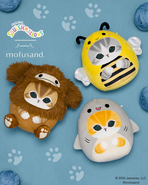Consider this your sign to get paws-itively excited 🐾✨ The new Squishmallows x Mofusand drop is available now at Squishmallows.com #mofusand #squishmallows