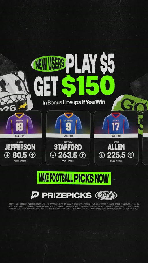 Football is backkkkk. Here’s what I’m rolling with @prizepicks