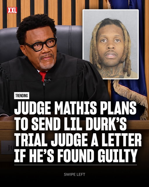 Former Michigan judge and longtime TV personality Judge Mathis says he plans to write a letter to Lil Durk’s trial judge on the rapper’s behalf if Durk is found guilty in his federal murder-for-hire trial.

During an interview with VladTV, Mathis said he believes Durk was turning his life around and pointed to positive work they’ve done together in Chicago, including helping clear hundreds of criminal records.

“If he’s convicted, I’m writing a letter informing the judge of my relationship and my experience with him and that I believe he was turning his life around.”

Mathis added that he wouldn’t second-guess the jury’s decision, but would make sure the judge knows about the positive things he personally witnessed from Durk.

🎥 djvlad/YouTube