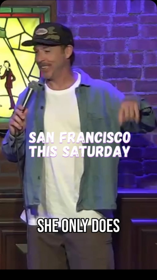 SAN FRANCISCO — SATURDAY.
Eddie Ifft is at Cobb’s at 9:15 PM.
If you still don't have Saturday-night plans, this is your intervention.
🎟 Last chance for tickets.