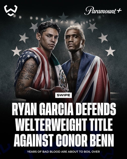 🥊 Mark your calendars, boxing fans! Ryan Garcia defends his welterweight world title against hard-hitting contender Conor Benn

Years of bad blood between Garcia and Benn are about to boil over 😤 This is shaping up to be one of the biggest fights of the year.

Saturday, September 12 stream Zuffa Boxing’s Ryan Garcia vs Conor Benn Live on Paramount+ 

#ParamountPartner