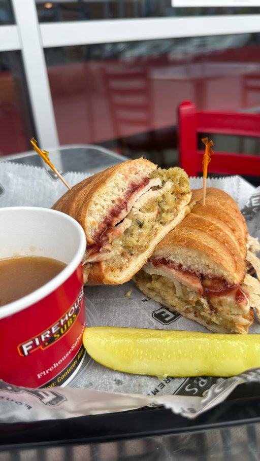 #FirehouseSubsPartner. Thanksgiving dinner on a SUB!?

The Thanksgiving Turkey Sub is BACK at @firehousesubsca .
I missed out on it last year because it was gone so quick but this time I was first in line 
and had to get an extra one to share with a friend!

Available for a limited time only while supplies last, so grab one for yourself 
— and maybe an extra for someone who deserves a little treat lately 🫶🏾

*Gravy is an additional charge*