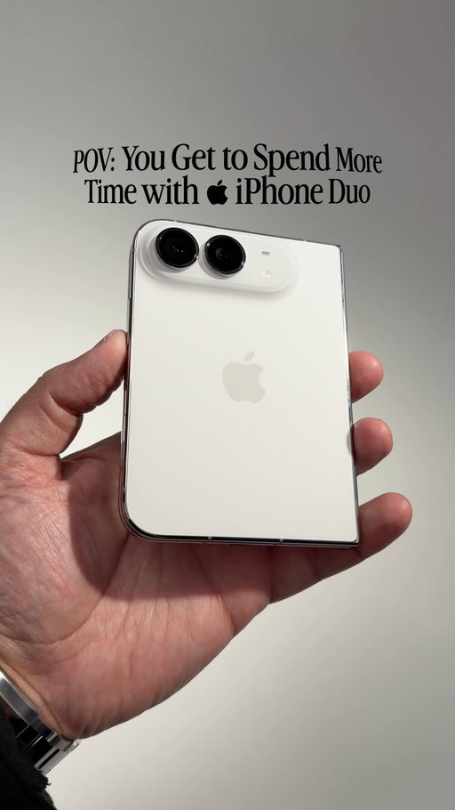 POV: I finally got more time with the iPhone Duo 👀📱

The more I use it, the more the whole concept starts to make sense the bigger display, multitasking, cameras and all the little details you miss in a quick hands-on.

I’ve got thoughts… would you actually switch to this? 👇

#iphoneduo #apple #appleevent