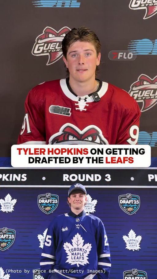 @guelph_storm_ohl forward Tyler Hopkins was selected by Toronto in the third round, 86th overall, of the 2025 NHL Draft, and he attended Leafs development camp again in July 2026.

#ohl #torontomapleleafs