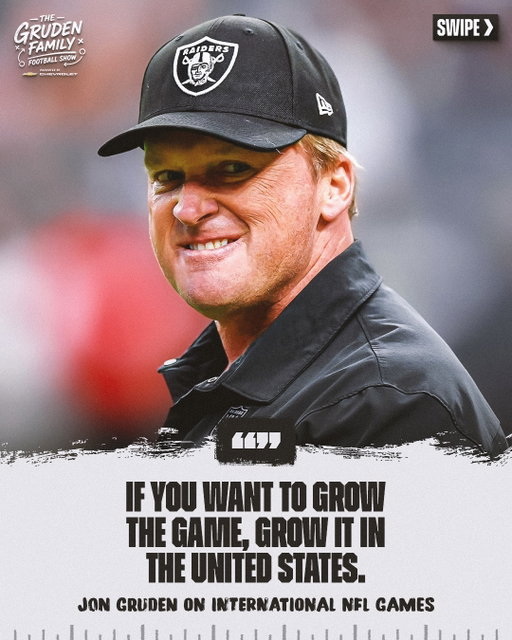Jon Gruden is SICK of these international games