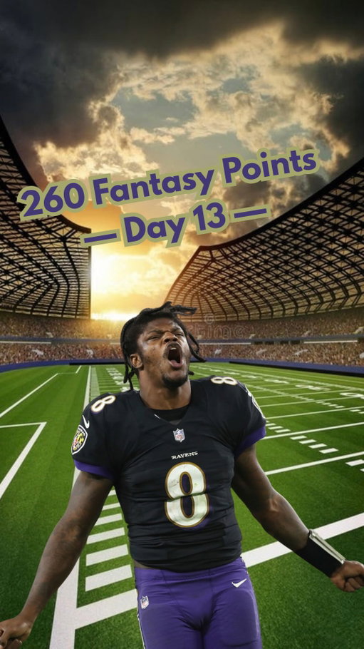 Trying to score 260 fantasy football points based on the 2025 NFL Season: Day 13 #acshear #nflfilter #fantasyfootball #walterpicks #260fantasypoints