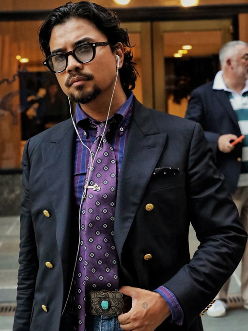 Menswear outside @brooksbrothers fashion week day 1.