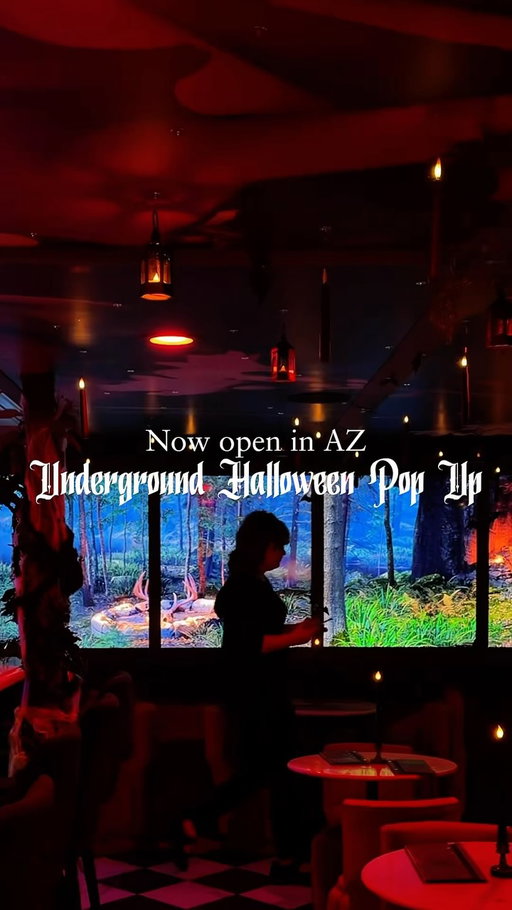 Spooky season has officially arrived, and Haunted Hollow at 36 Below is leading the charge. 🎃
They completely transformed the space and rolled out an entirely new menu of themed cocktails and bites to match the eerie vibes. If you’re looking to kickstart your Halloween plans early, make your res and head over this weekend!
📍 @36below 3620 E Indian School Rd Phoenix, AZ  85018