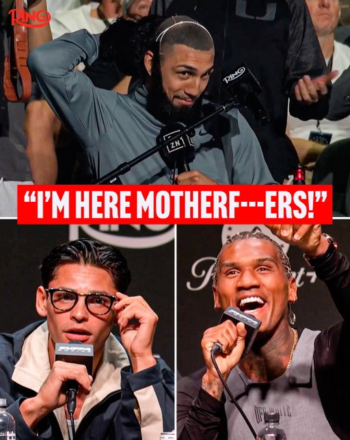 Teofimo Lopez crashed the Ryan Garcia vs Conor Benn press conference in disguise 😂

#GarciaBenn l Sept 12th in Las Vegas 🥊