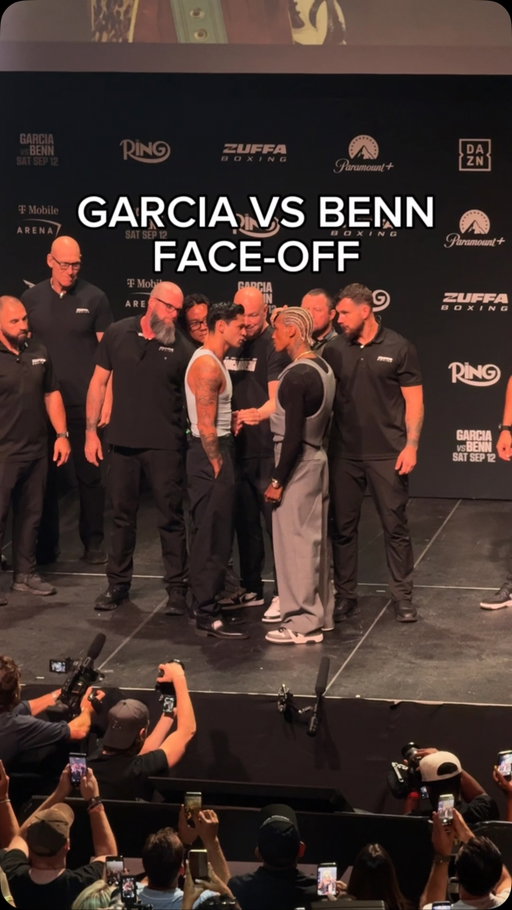 Ryan Garcia and Conor Benn come face to face for the first time ahead of Mexican Independence Day weekend.