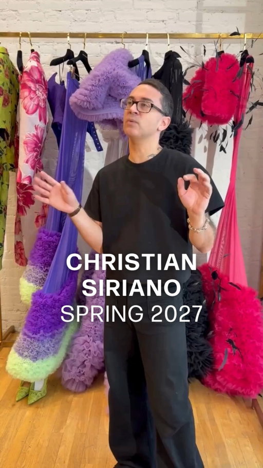 From a first look to the runway. @csiriano took WWD inside his spring 2027 collection ahead of the show, walking us through his vision for the season before it came to life on the runway at @newyorkfashionweek. 

#newyorkfashionweek #nyfwcollections

Video: @thealexbadia