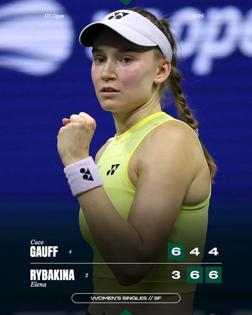 Elena is into her FIRST US Open final 🇰🇿

#USOpen