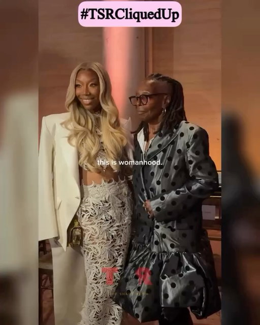 #TSRCliquedUp: Pop out then! #Brandy linked up with #WhoopiGoldberg and #TiffanyHaddish during the #ChristianSiriano runway show.🔥😍 (🎥: @ashlyndelaney @marieclairemag) ✍🏾:#TSRStaffJR