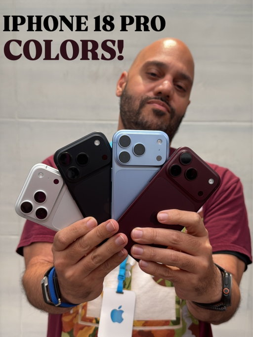 What do we think about these colors on the new iPhone 18 Pro? 📱 👀

Which one you grabbing?

#iphone #iphone18 #iphone18pro #iphone18promax @apple 

Burgundy is definitely gonna be the hero color this year on the iPhone 18 Pro! 🩸

Silver, the safe option is still here on the iPhone 18 Pro. 🪙

Arctic is a lightly-saturated blue. 🥶

A DEEP dark black is available on the iPhone 18 Pro this year! ♟️♟️♟️