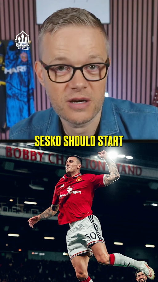 Should Carrick START Sesko or play a false 9 for the Manchester Derby? 👀🔴 

Goldbridge BACKS the false 9! 🫢 

#mufc