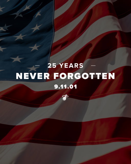 25 years later, we remember the lives lost, honor the heroes and stand with all those forever impacted by September 11, 2001.

Never forgotten 🇺🇸