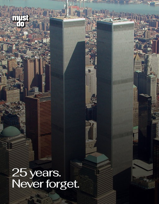 25 years later, we remember.

We remember the 2,977 people killed on September 11, 2001, the first responders who ran toward danger, the families who lost loved ones, and the countless lives forever changed by that day.

Media via Wikimedia/Rawpixel on Shutterstock

#september11 #neverforget