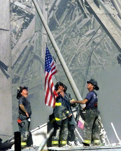 Twenty-five years ago, to this day, we watched as planes crashed into the World Trade Center in New York City, the Pentagon in Washington, D.C., and a field in Shanksville, Pennsylvania.

If you are old enough, you more than likely remember the exact moment when you heard about the attacks. You turned on the television and watched in horror as the Twin Towers fell, the Pentagon burned, and as smoke rose from a field in rural Pennsylvania.

You would soon come to realize that you woke up in one world and ended the day in another.

Today, we remember the nearly 3,000 who lost their lives that somber morning. We remember the first responders who went on heroic rescue missions and never made it back out. We remember the passengers and crew members of Flight 93 who disrupted the hijackers on board and prevented additional destruction.

We remember. We will never forget. And we will forever say, "Let's roll."
.
.
.
Photo: Thomas E. Franklin