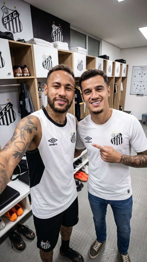Os anos passaram, os caminhos mudaram, mas a amizade ficou. Agora, Neymar e Coutinho voltam a escrever uma nova história juntos, desta vez com a camisa do Santos.

#neymar #coutinho #santosfc #brasileirao #futebol