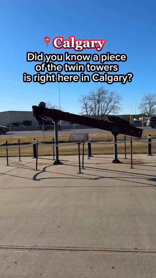 At Calgary’s Military Museums you can see a large steel fragment recovered from World Trade Center. This was gifted from the Port Authority of New York and New Jersey to honor the victims of 9/11. 

(Note, this is outside the museum so you do not need to purchase an entry ticket to view.)

@themilitarymuseums 

Sarah
p.s. follow @yyc.sociables for more discoveries in Calgary