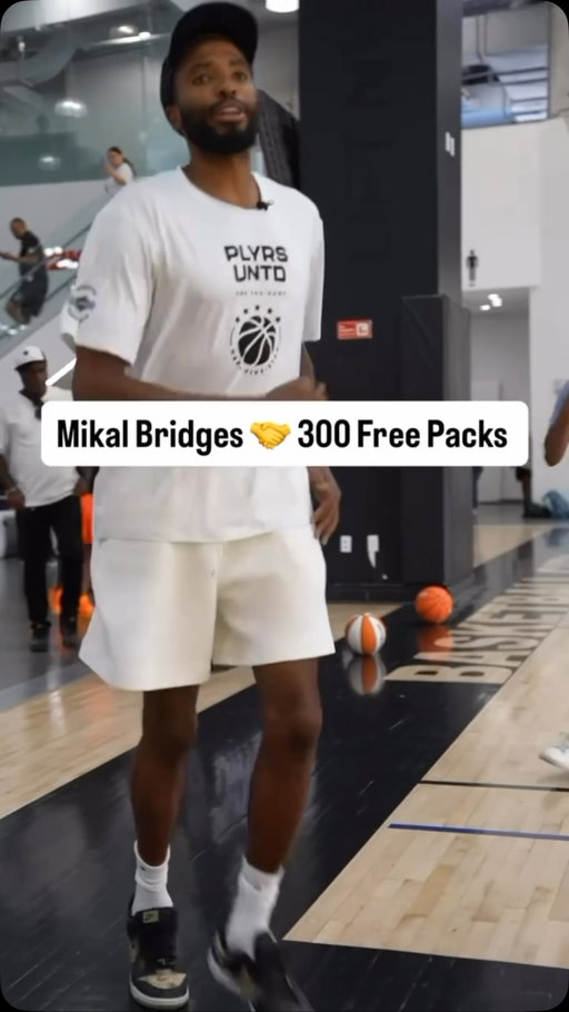 Mikal Bridges vs a camper for 300 PACKS of Topps basketball 👀🔥