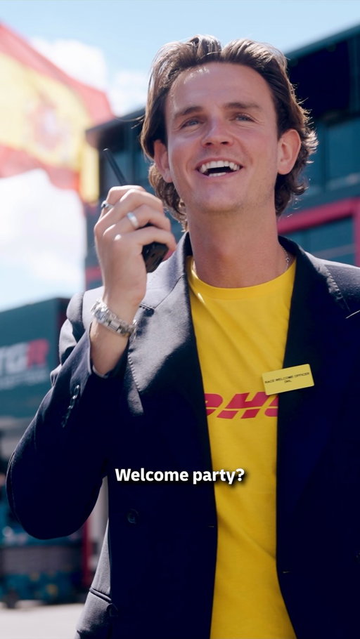 Cars delivered ✅
Broadcast center delivered ✅
Welcome party… guests… 👀

It seems @schoonerscorer has taken his self-appointed role as Madrid’s “Race Welcome Officer” a little too seriously…

#DHLF1 #SpanishGP #RaceBehindTheRace