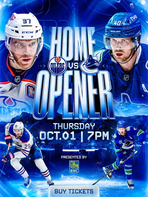 We've been waiting all summer for this. 👀

Your #Canucks return to Rogers Arena for the Home Opener vs Edmonton on Oct 1, grab your tickets now!

Click the link in our story or bio to buy tickets now.