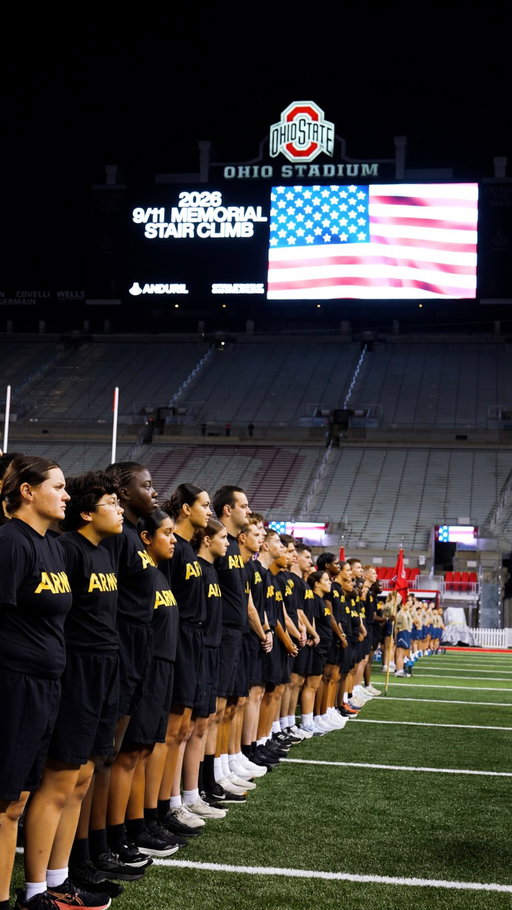 25 years later, we remember. 🇺🇸

Each year, the Ohio State community comes together in the ‘Shoe for a memorial stair climb to honor the nearly 3,000 lives lost on September 11, 2001 and the first responders who showed extraordinary courage that day. 

We will never forget. ❤️‍🩹