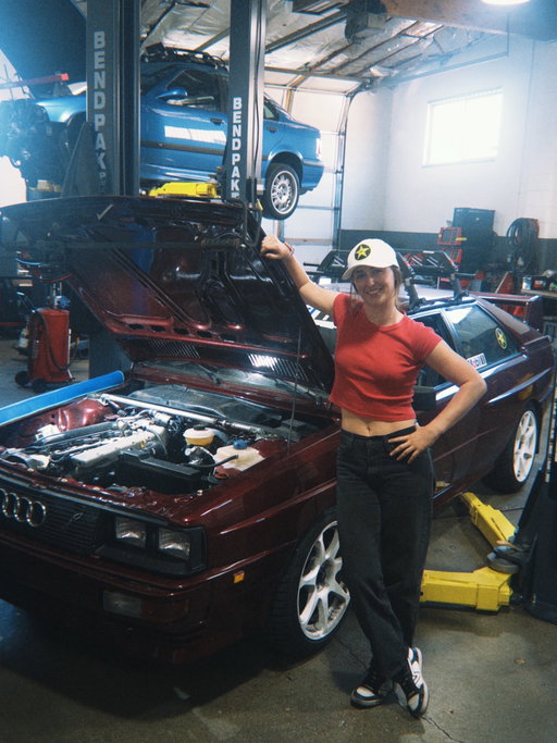 The truth about my first car: 

From the start I knew I wanted a 80s Audi and I had a vision in my head of what it would look like. And we certainly made that happen. But my car was built on a production schedule… So when crunch time came for each episode deadline some corners were cut and small things had to be left unfinished. We never actually got around to doing those small things after the last episode, until now. 

I took my car down to @bonnevilleforeignservice and met with the OGs who helped this car come back to life in the first place, @m_e_double_u and @broken_quattros. We were able to compile a list of things that need to be done so that we can get everything ordered. So that hopefully when we all have some time in the next couple of months we can officially complete the build ❤️