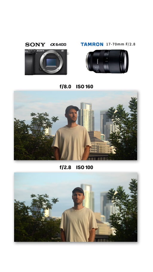 Same shot, two different apertures, and two different looks. Personally, I like this shot at f8 more because the background looks great and I want to show those details.