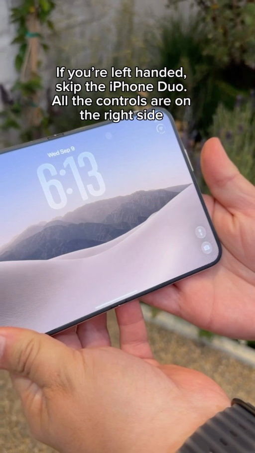 Left handed people, you might want to skip the iPhone Duo😭 #iphoneduo