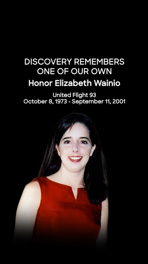 Twenty-five years later, we remember Elizabeth Wainio, a cherished Discovery colleague, friend, sister, and daughter. We will never forget all those lost on September 11th, and honor the courage of the first responders who gave their lives to save others.