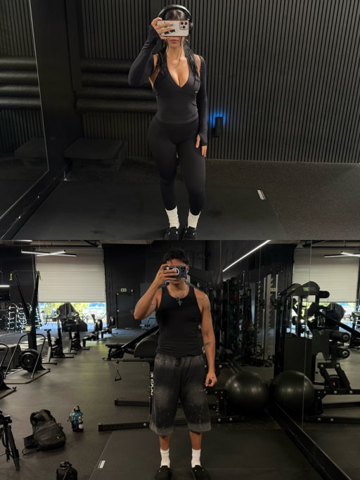 another week of gym fits! 🫂💫

•

•
@dfyne.official @cvmpound 

#explore #gymcouple #gymfit #couple #couplegoals