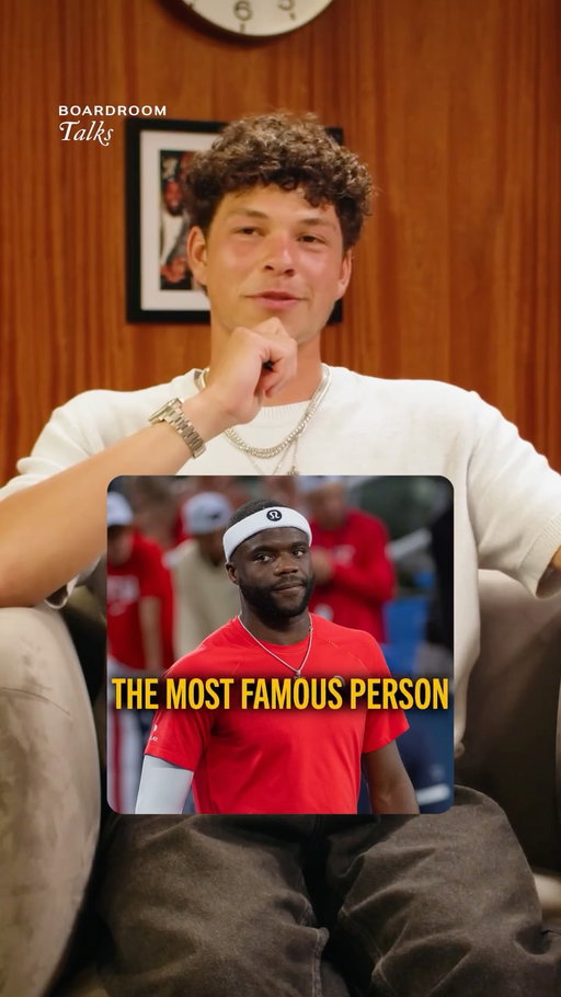 That first answer hits a little different today 😂 Ben vs. Big Foe for a spot in the US Open title tonight.

🔗 fulll Boardroom Talks at the link in bio