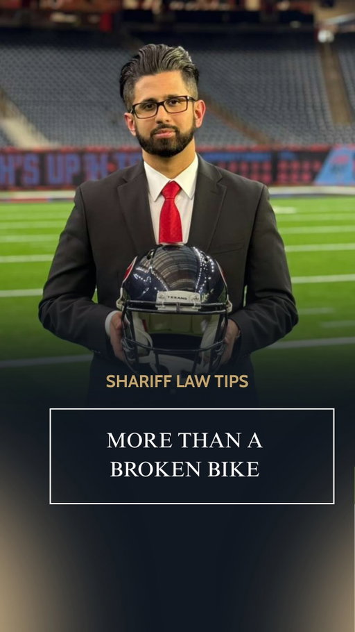 The damage to your bike may be only a small part of what you lose after a crash.

1. Your injuries come first
Fractures, road rash, joint damage, and other injuries can have a much bigger impact than the cost of repairing your bike.
2. Lost time adds up
Missed work, medical treatment, and time spent recovering can all affect the financial impact of your accident.
3. Your health isn’t replaceable
A bike can be repaired or replaced. Your health is different. Don’t let a quick equipment payout distract you from your actual recovery.
What you lost in a bike crash can be worth far more than what broke on impact.

Shariff Injury Lawyers helps injured people across Texas take on insurance companies and fight for the compensation they deserve.

If you or someone you love was hurt in a bike crash, comment “HELP” and our team will reach out for a free consultation. You don’t pay unless we win.

We handle the fight so you can focus on healing.