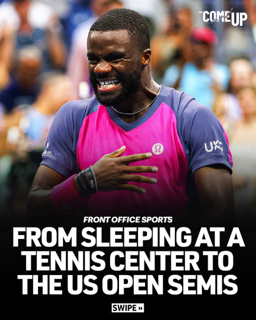 From living in a tennis facility office to the US Open semifinals, this is Frances Tiafoe’s Come Up story 🎾 #TheComeUp