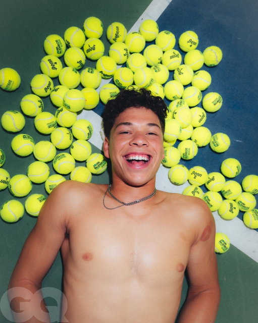 Happy #USOpen Semi-Finals to all who celebrate. 🎾 As this evening's Frances Tiafoe vs. Ben Shelton game approaches, we're looking back at Shelton's 2023 GQ HYPE, in which the then-20 year old said of the tournament: “At the US Open, the camera and the mic are always there. ... You don’t really have a safe space where people aren’t watching. When you can get back to your hotel room, you can kind of relax.”

Revisit the full profile at the link in bio. 

Photography by @alexfwebb