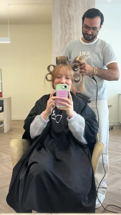 Juste un peu plus court mais beaucoup plus beau ☺️ @marcandre.coiffeur 🩷 #longhairdontcare