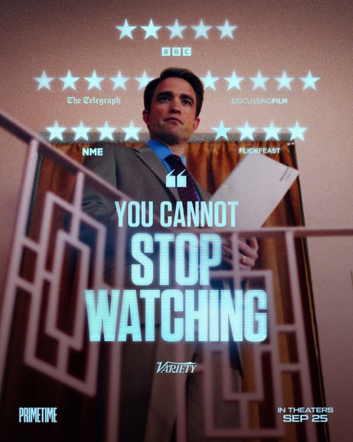 “EXPLOSIVE” (IGN)
“★★★★★ INTOXICATING” (BBC)
“YOU CANNOT STOP WATCHING” (Variety)

Lance Oppenheim’s PRIMETIME starring Robert Pattinson opens in theaters September 25.