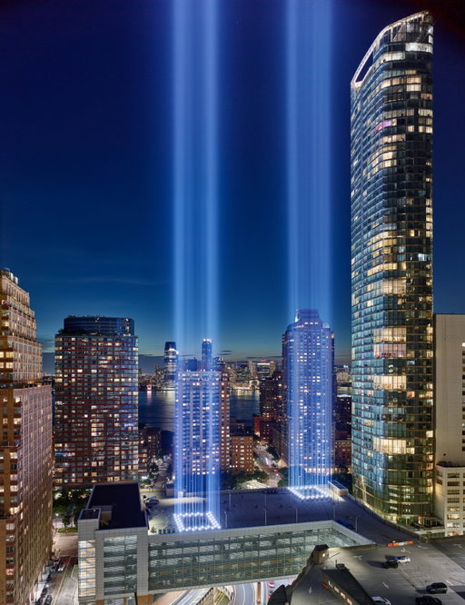As artists in New York watched the Twin Towers collapse in 2001, they felt an immediate need to help however they could. Within 48 hours, they had created a plan to honor the city's losses by replacing the buildings with beams of light. Twenty-five years later, the @911memorial continues to display the "Tribute in Light" installation, illuminating Manhattan each September 11. 

See how the installation is created at the link in bio. 

Watch 9/11 Tribute in Light: Live from Lower Manhattan, a one-hour ABC News multiplatform live special tonight from 8:00 to 9:00 p.m. EDT, across @abc, @DisneyPlus, @hulu, and National Geographic.

Photographs by @christopherpaynephoto