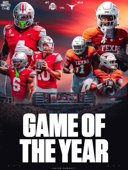 Ohio State at Texas. #1 vs #4. A National Championship level game.

The Horns are looking for revenge… The Buckeyes are looking to prove that they are deserving of that #1 ranking…

Who ya got? ⬇️