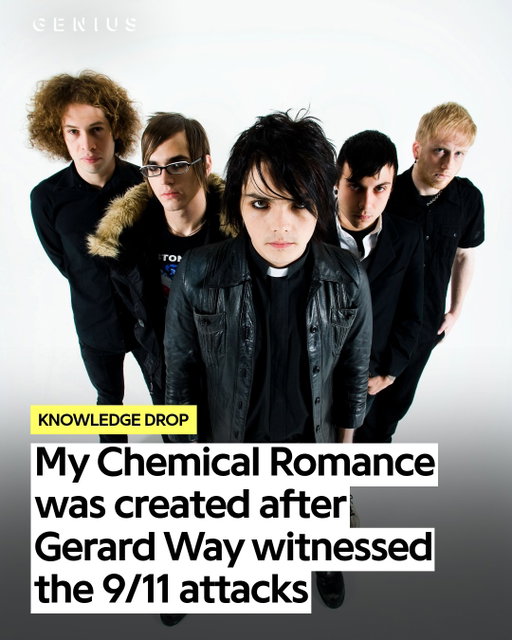 how 9/11 inspired gerard way to form @mychemicalromance 🖤

on sept. 11, 2001, gerard way was riding a ferry across the hudson river when the attacks on the twin towers unfolded.

the experience deeply affected gerard, who was working as an intern at cartoon network at the time, and ultimately inspired him to form my chemical romance as a form of “therapy.”

swipe through to read the full story ➡️

never forget 🕊️