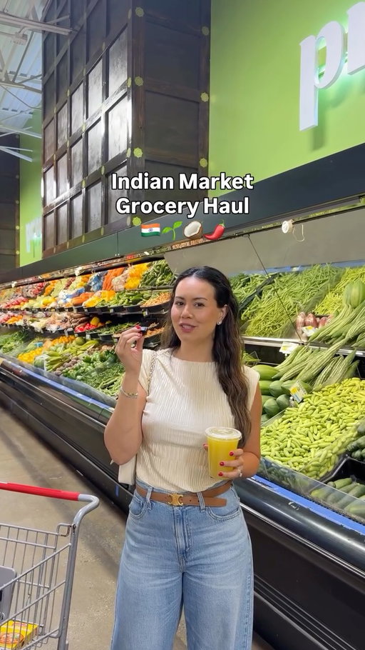 how did I do? first time grocery shopping at an Indian Market @cheriansduluth 🛍️🥥🍬
this location also has a full cafe with fresh roti, samosas and more.

the Decatur location has been around since 1983! 
you can find tropical fruits, bitter melon, mini indian eggplants, chilis, curry leaves, sweet and savory snacks, frozen foods and an abundance of spices and rice varieties! @cheriansdecatur 
@cherianscumming
