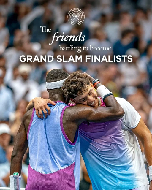 From friends to competitors 🤝

Ben Shelton takes on Frances Tiafoe in an all-American clash as they bid to reach their first Grand Slam Final