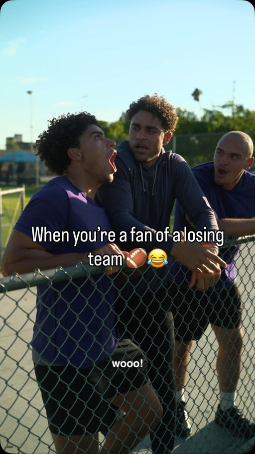 Which fanbase is like this? 😂  Enjoy the ups, downs, or heartbreaking first round exits all on @sling this season 🏈 #SlingPartner