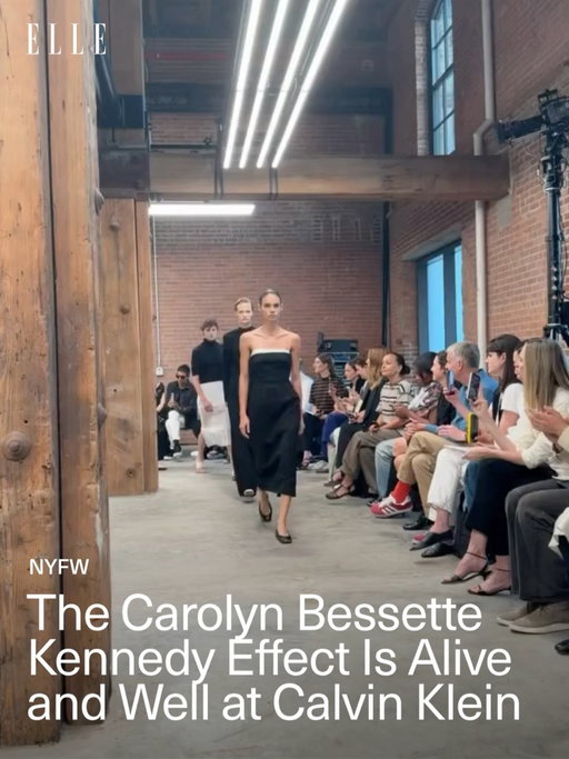 Is there a greater love story than Calvin Klein and minimalism? Calvin Klein Collection’s spring/summer 2027 offering, presented at New York City’s Terminal Warehouse, stripped things back to the essence of the brand: bias-cut slips, quality denim, extra-fine silk tees, and metal headbands à la CBK.
“American minimalism was a discipline of removal: take away everything that does not carry the work, until only what is necessary remains,” designer Veronica Leoni said in the collection’s show notes. “Calvin drew from that and turned it toward the body. I turn it toward the woman inside it. My minimalism begins there, in the relation between design and a body, with nothing in between.”
