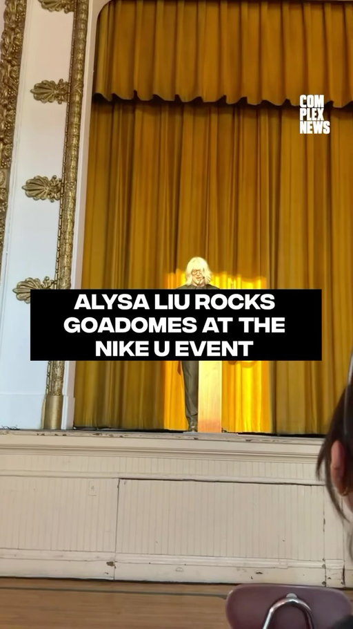 Olympic Gold Medalist Alysa Liu hits the stage in the Nike Air Max Goadome and Nike Studio Fleece🏅⛸️