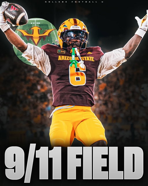 INCREDIBLE: Five years ago, Arizona State honored the victims and heroes of 9/11 with a powerful tribute on the field. 🇺🇸❤️

Five years ago, Arizona State created a powerful tribute at Sun Devil Stadium to mark the 20th anniversary of the September 11 attacks. Ahead of its game against UNLV on Sept. 11, 2021, the ASU grounds crew painted a large silhouette of the World Trade Center’s Twin Towers across the field, along with “9-11” and the words “We Remember” along the sideline. 

The tribute served as a visual reminder of the nearly 3,000 lives lost in the attacks and the lasting impact of that day.