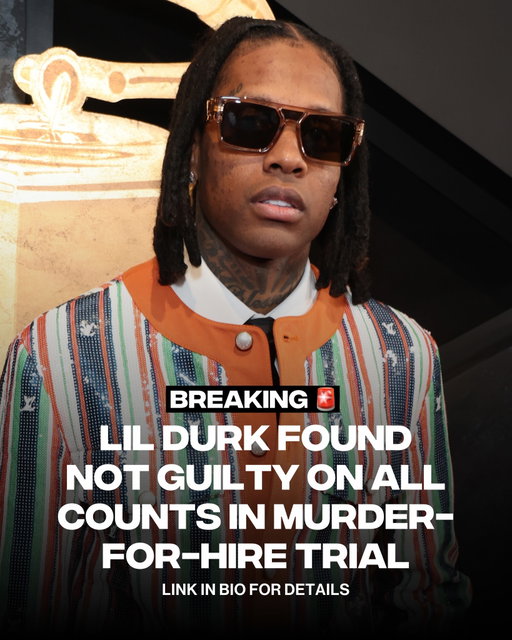 Lil Durk’s murder-for-hire trial has reached its conclusion, with the Grammy-winning Chicago rapper having been found not guilty on all counts. 

He’s been acquitted on all five charges:

1. Conspiracy to commit murder-for-hire
2. Use of interstate facilities to commit murder-for-hire resulting in death
3. Conspiracy to commit interstate stalking
4. Interstate stalking involving a dangerous weapon
5. Interstate stalking resulting in death

LINK IN @complexmusic BIO for full details 🔗